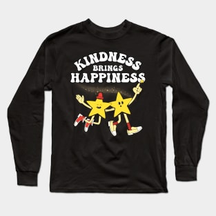 Funny Kidness and Happiness Vintage Retro Stars Long Sleeve T-Shirt